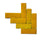 Dakhla yellow handmade Bejmat tiles in herringbone layout – Moroccan Zellige tiles