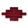 Marrakech red Bejmat tiles in brick bond pattern – handmade Moroccan Zellige tiles